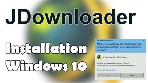 installer jdownloader sur windows 10.